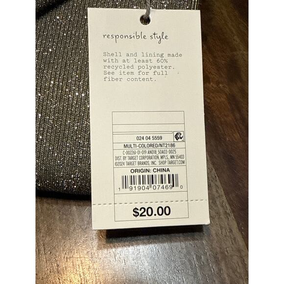 Golden Sparkling Metallic Cloth Color Reflecting 9.5 by 7 in. NWT - Picture 4 of 16